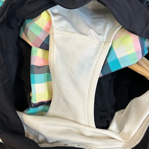 Lululemon Speed Short 2-way Stretch Wee Wheezy Check Bleached Coral Cadet blue - Picture 10 of 10